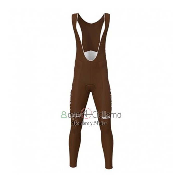 Ag2r La Mondiale Ropa Ciclismo Culotte Largo 2019 Mangas Largas Negro Blanco Azul